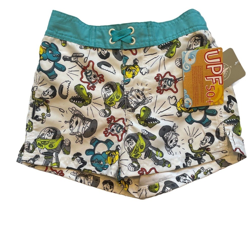 Disney Store Toy Story Boy's Swim Trunks Swimsuit Size 4 NEW
